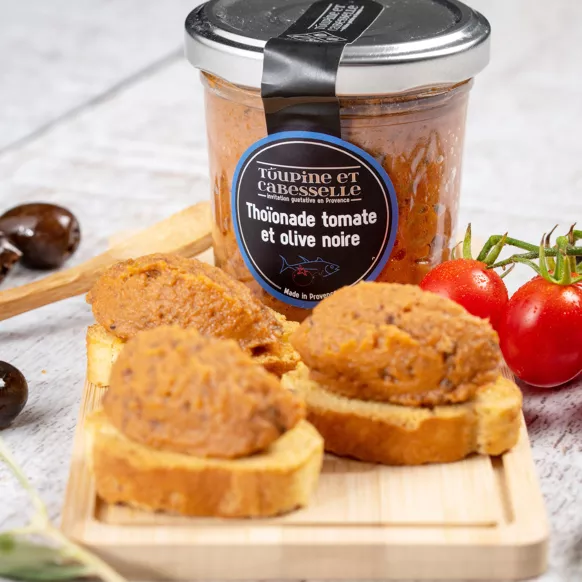 THOIONADE TOMATE OLIVE NOIRE 90G TOUPINE ET CABESSELLE