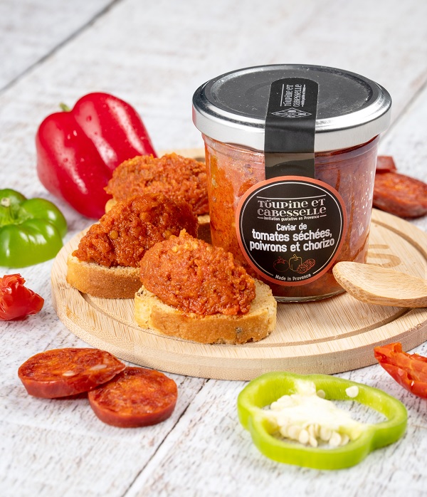 CAVIAR DE TOMATES SECHEES POIVRONS & CHORIZO 90G TOUPINE ET CABESSELLE