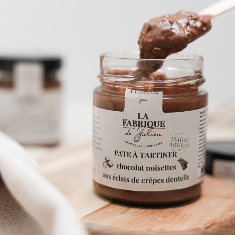 PÂTE À TARTINER CHOCO/NOISETTE CRÊPE DENTELLE 200G LA FABRIQUE DE JULIEN