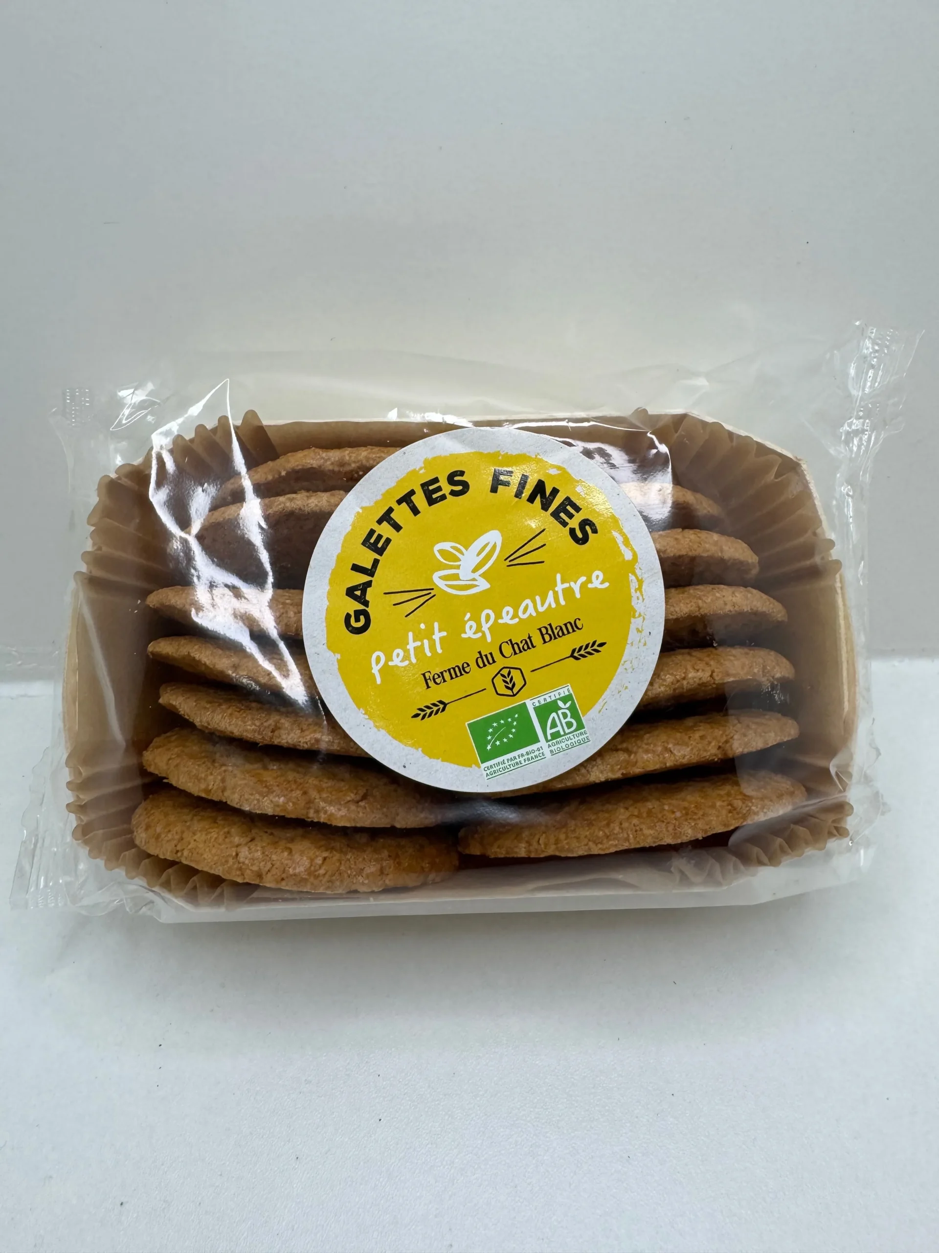 BISCUITS GALETTES FINES PETIT ÉPAUTRE BIO 150G LA FERME DU CHAT BLANC