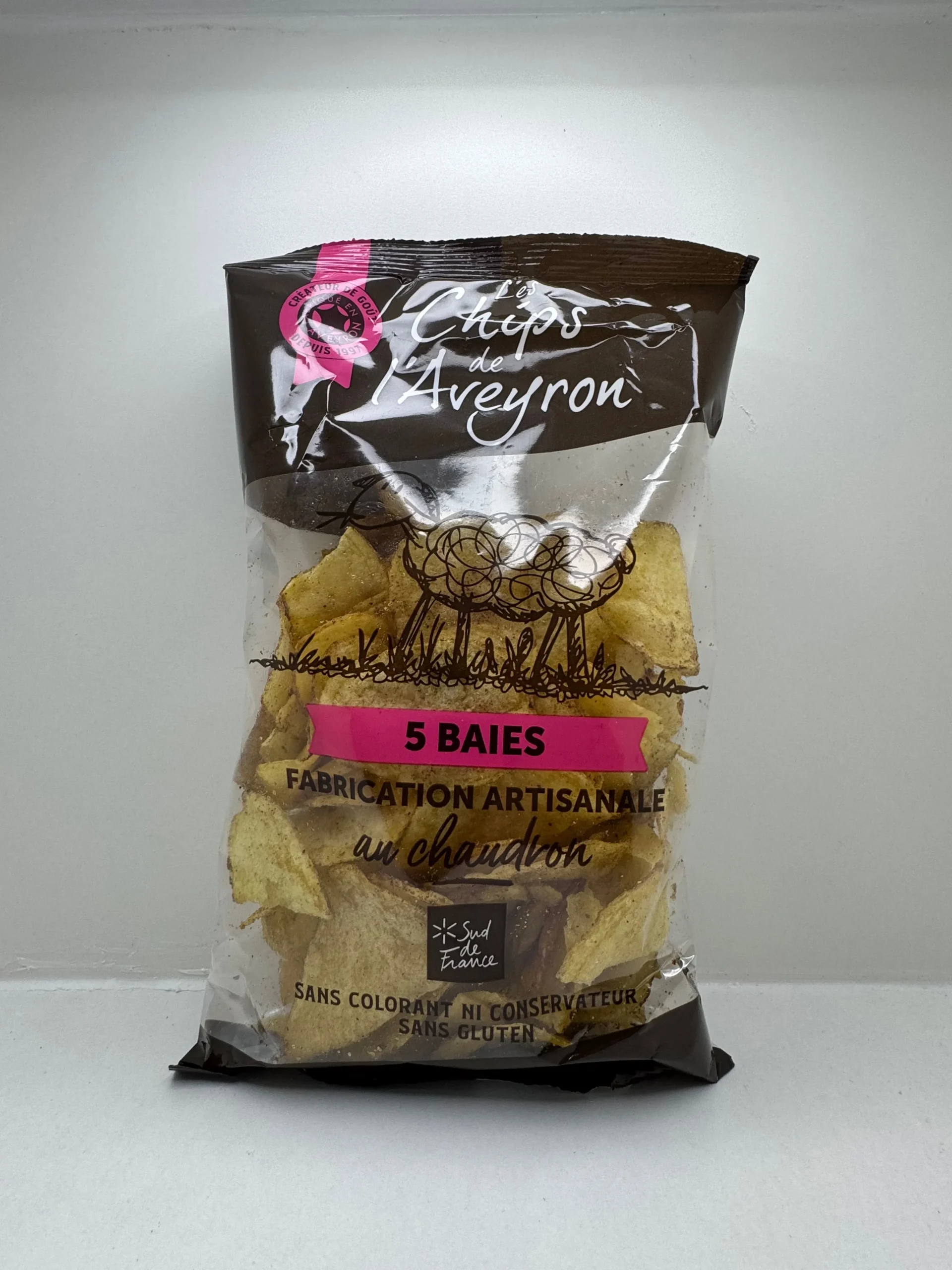 CHIPS POIVRE AUX 5 BAIES CHIPS DE L'AVEYRON