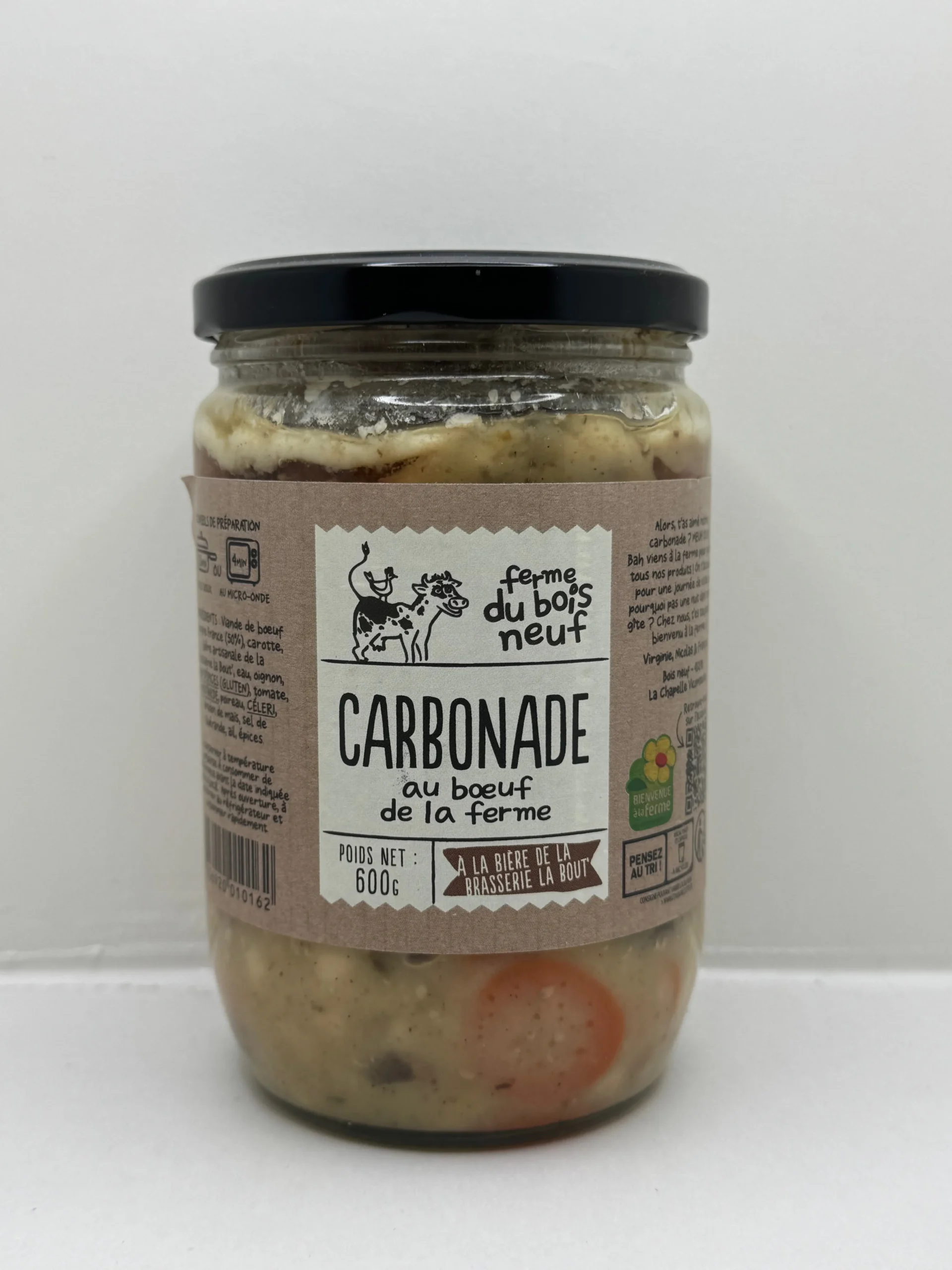 CARBONADE DE BOEUF 600G LA FERME DU BOIS NEUF