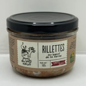 RILLETTES BOEUF TOMATES SÉCHÉES 180G FERME DU BOIS NEUF