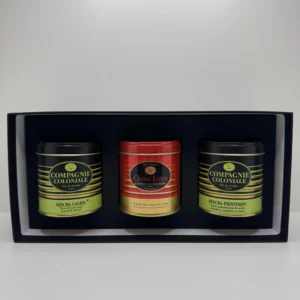 COFFRET THÉ ÉVEIL DES SAVEURS 3 BOÎTES COMPAGNIE COLONIALE