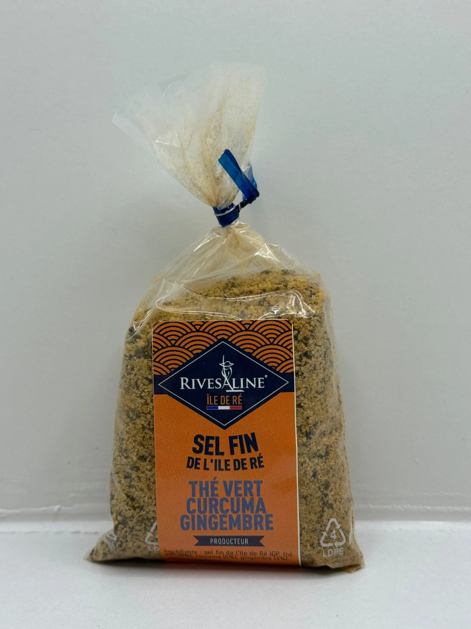 SEL FIN THÉ VERT CURCUMA GINGEMBRE 125G RIVESALINES