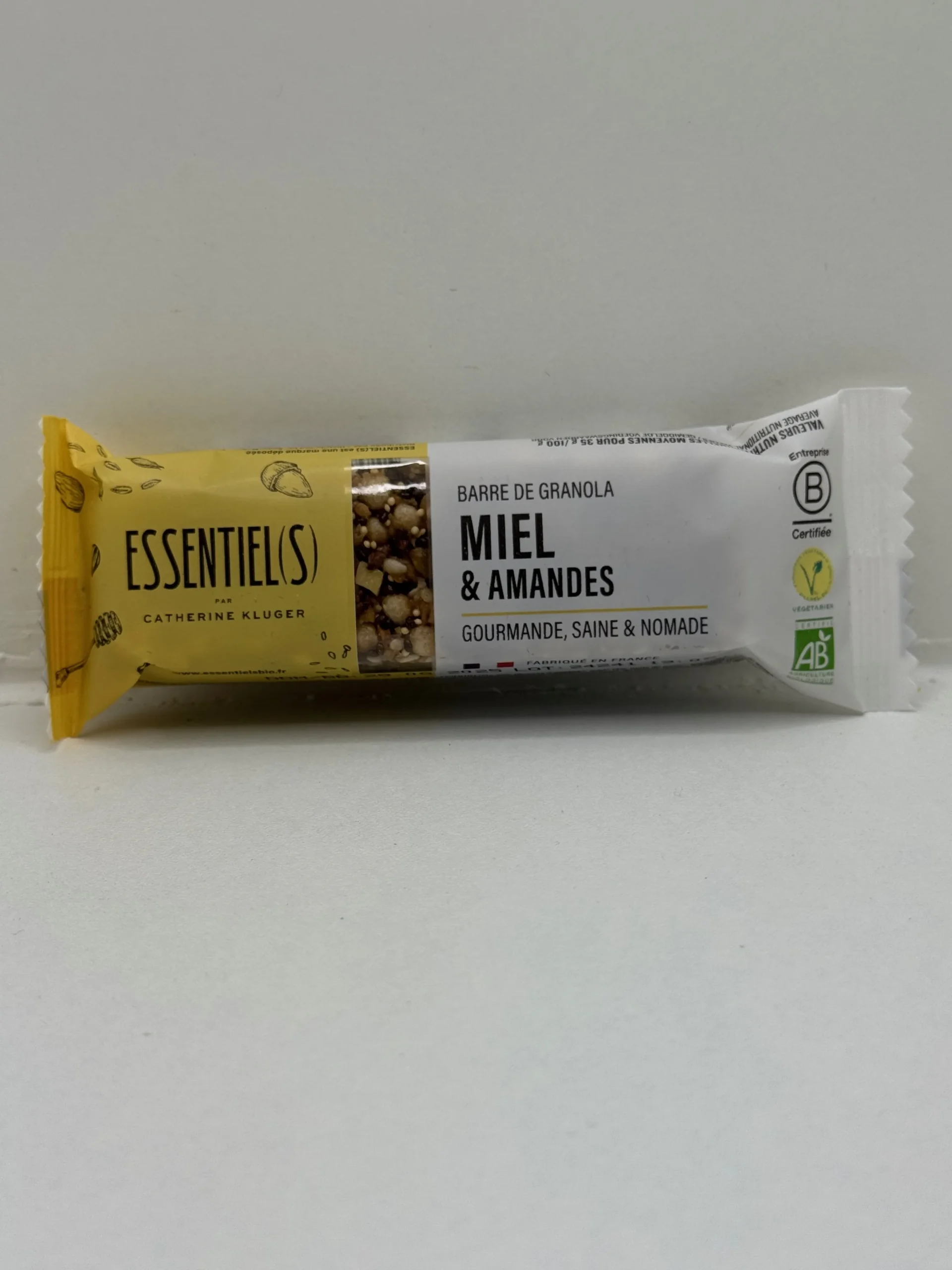 BARRE GRANOLA MIEL ET AMANDES 40G KLUGER