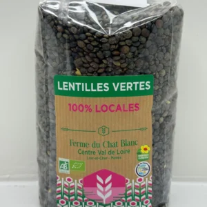 LENTILLES VERTES FERME DU CHAT BLANC 400G