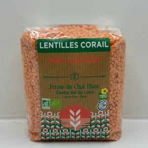 LENTILLES CORAIL FERME DU CHAT BLANC 400G