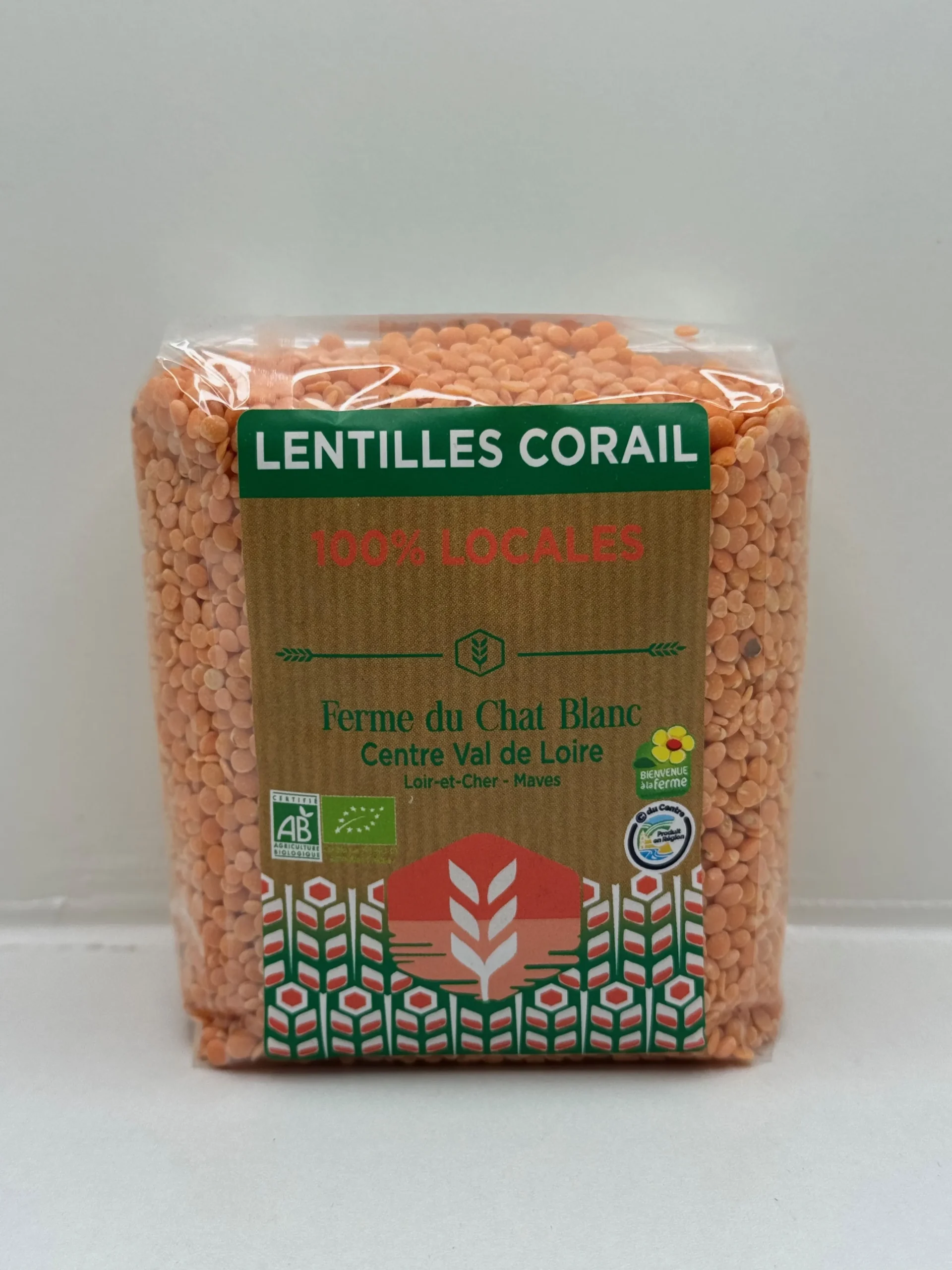 LENTILLES CORAIL FERME DU CHAT BLANC 400G