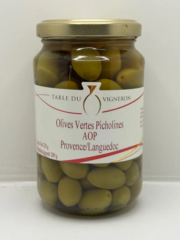 OLIVES VERTES PICHOLINES AOP 200G LES SANTOLINES