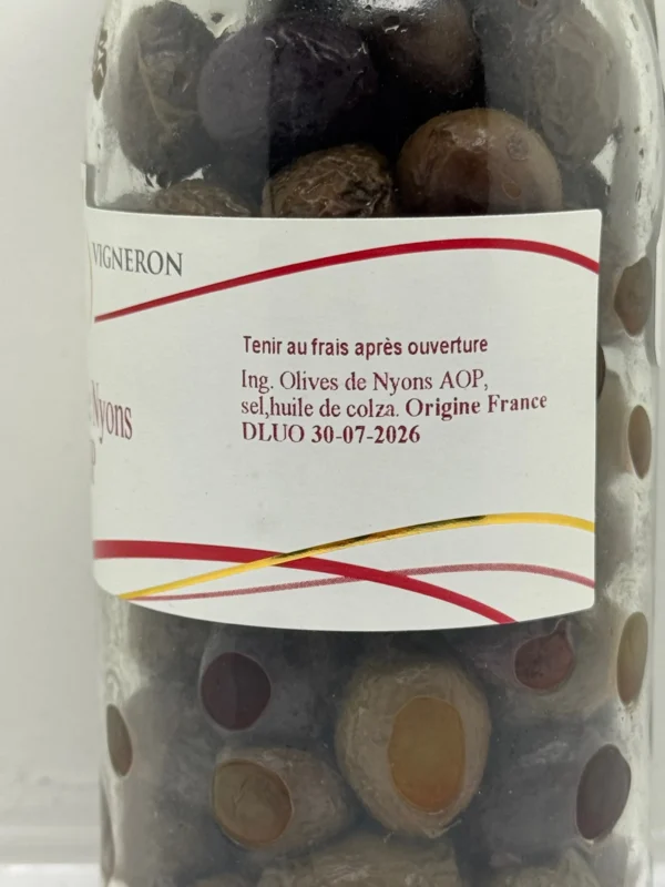 OLIVES NOIRES DE NYONS AOP 200G LES SANTOLINES – Image 2
