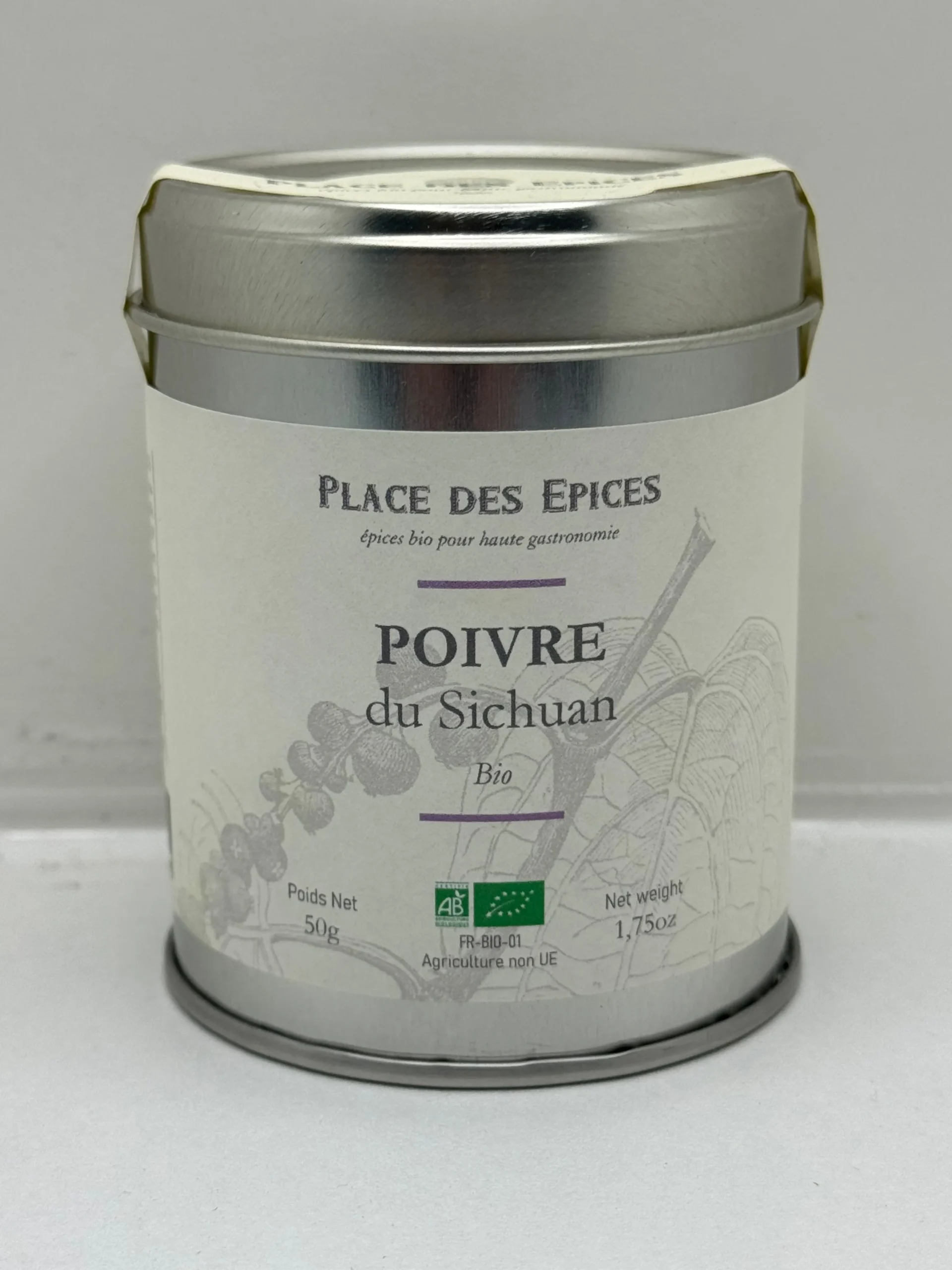 POIVRE NOIR SICHUAN BIO 50G PLACE DES ÉPICES