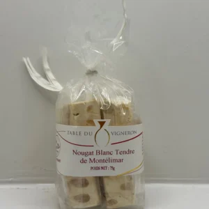 NOUGAT BLANC DE MONTELIMAR 75G LES SANTOLINES