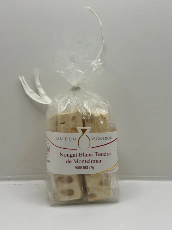 NOUGAT BLANC DE MONTELIMAR 75G LES SANTOLINES
