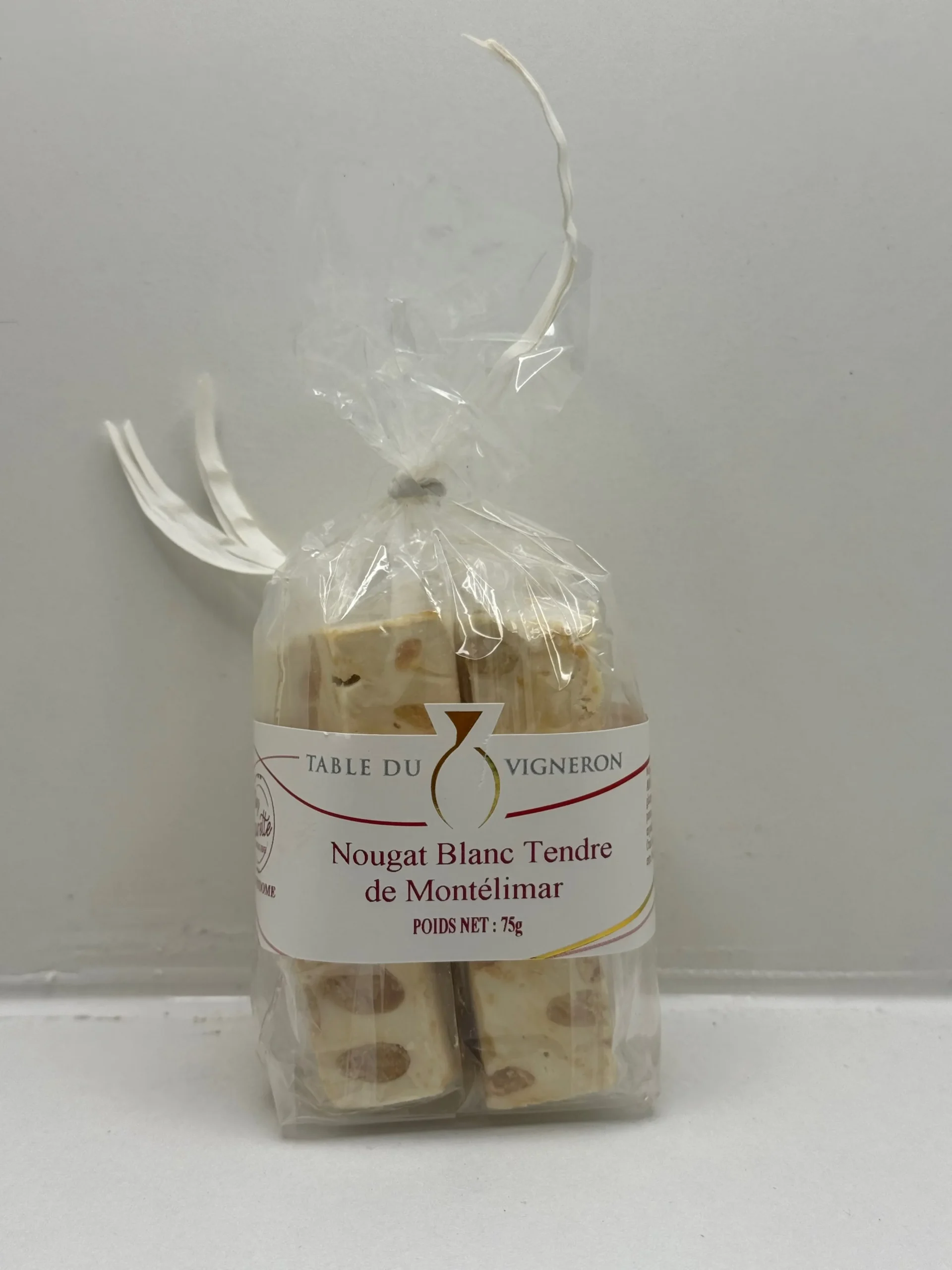 NOUGAT BLANC DE MONTELIMAR 75G LES SANTOLINES