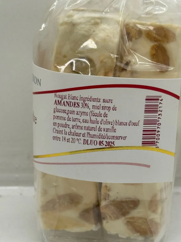 NOUGAT BLANC DE MONTELIMAR 75G LES SANTOLINES – Image 2