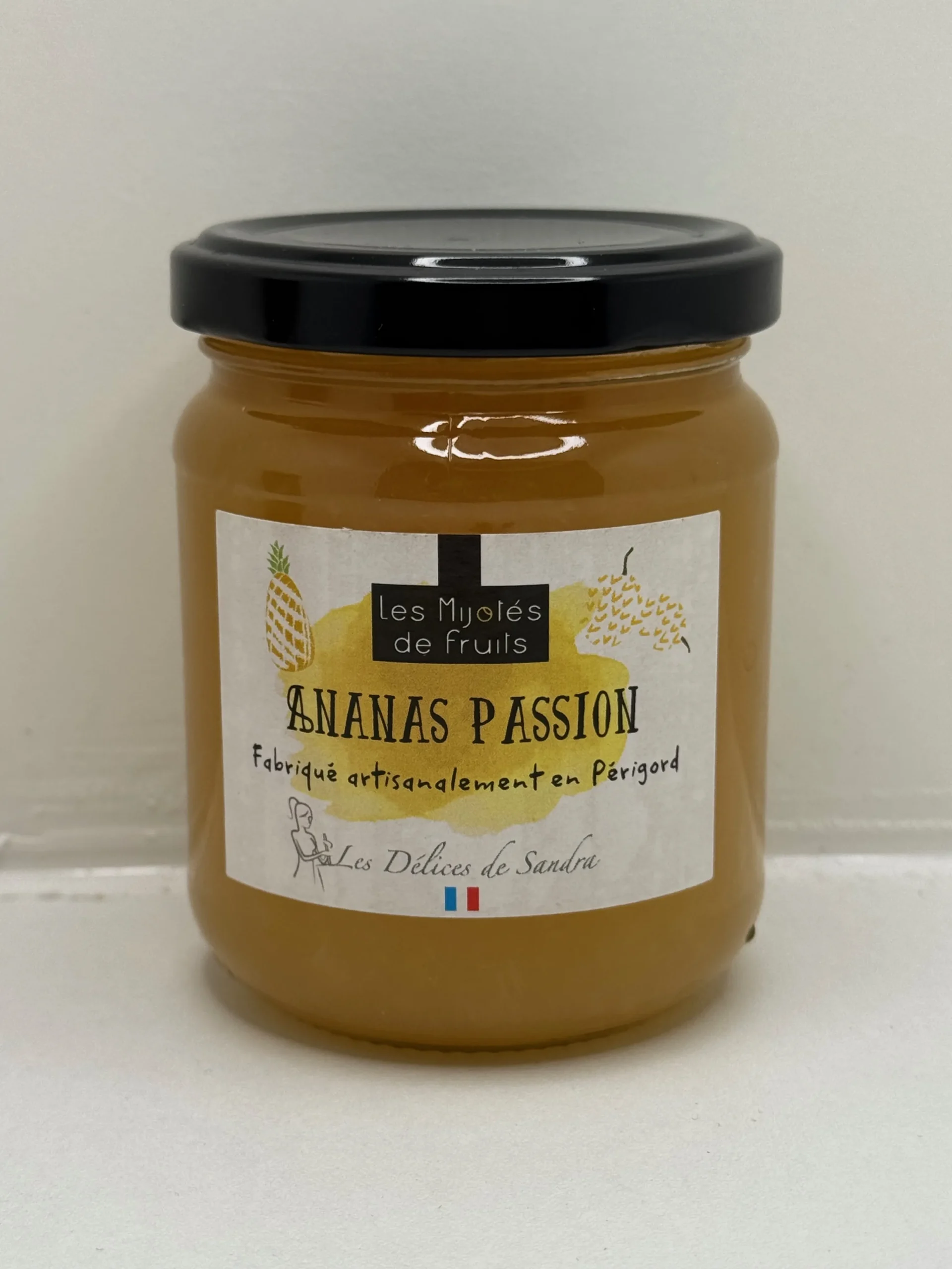 MIJOTÉS DE FRUITS ANANAS PASSION 250G LES DÉLICES DE SANDRA
