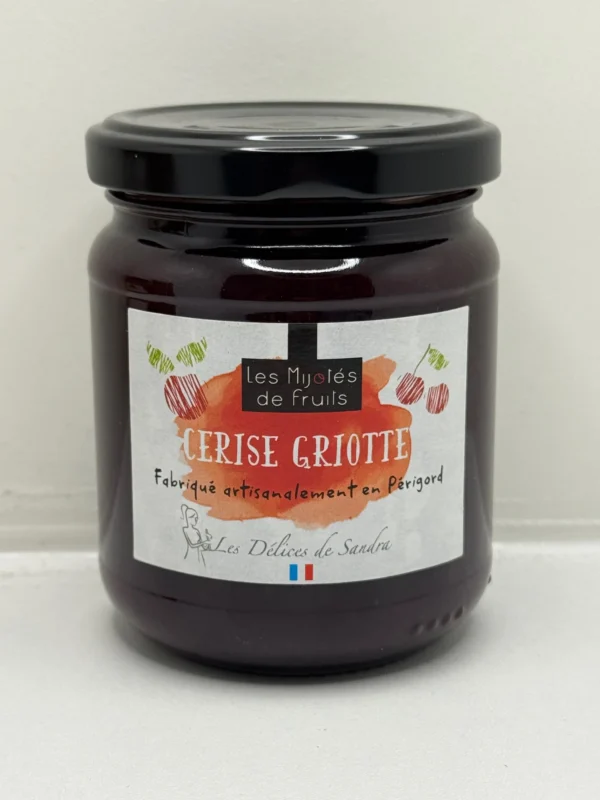 MIJOTÉS DE FRUITS CERISE GRIOTTE 250G LES DÉLICES DE SANDRA