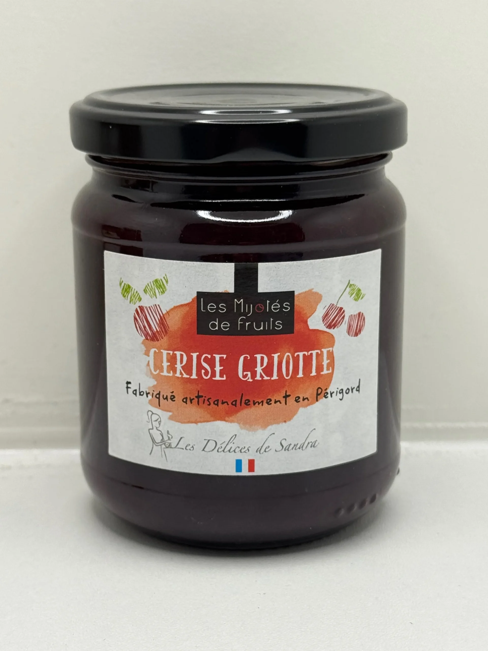 MIJOTÉS DE FRUITS CERISE GRIOTTE 250G LES DÉLICES DE SANDRA