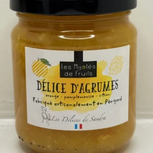 MIJOTÉS DE FRUITS DÉLICES D'AGRUMES 250G LES DÉLICES DE SANDRA
