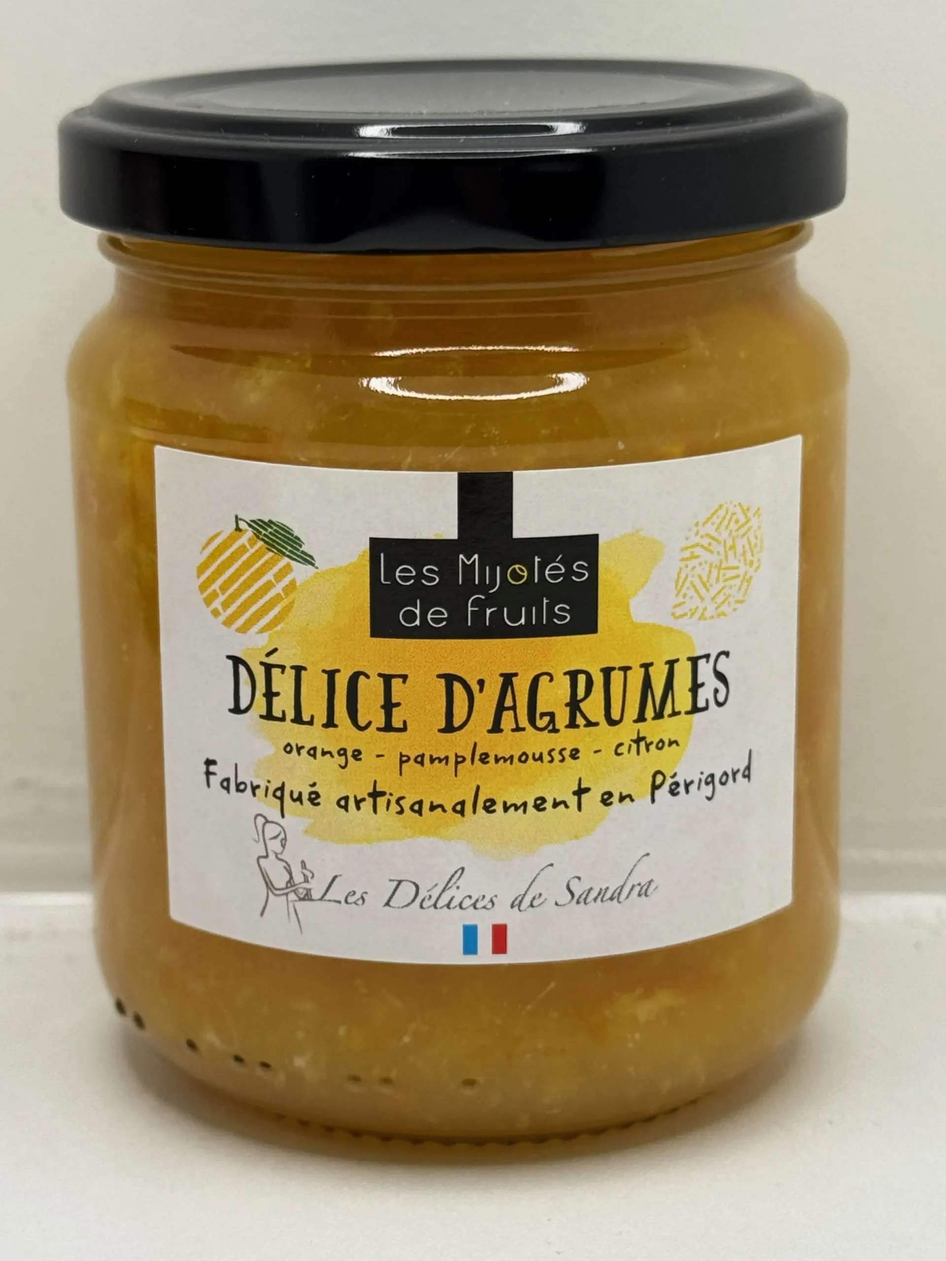 MIJOTÉS DE FRUITS DÉLICES D'AGRUMES 250G LES DÉLICES DE SANDRA