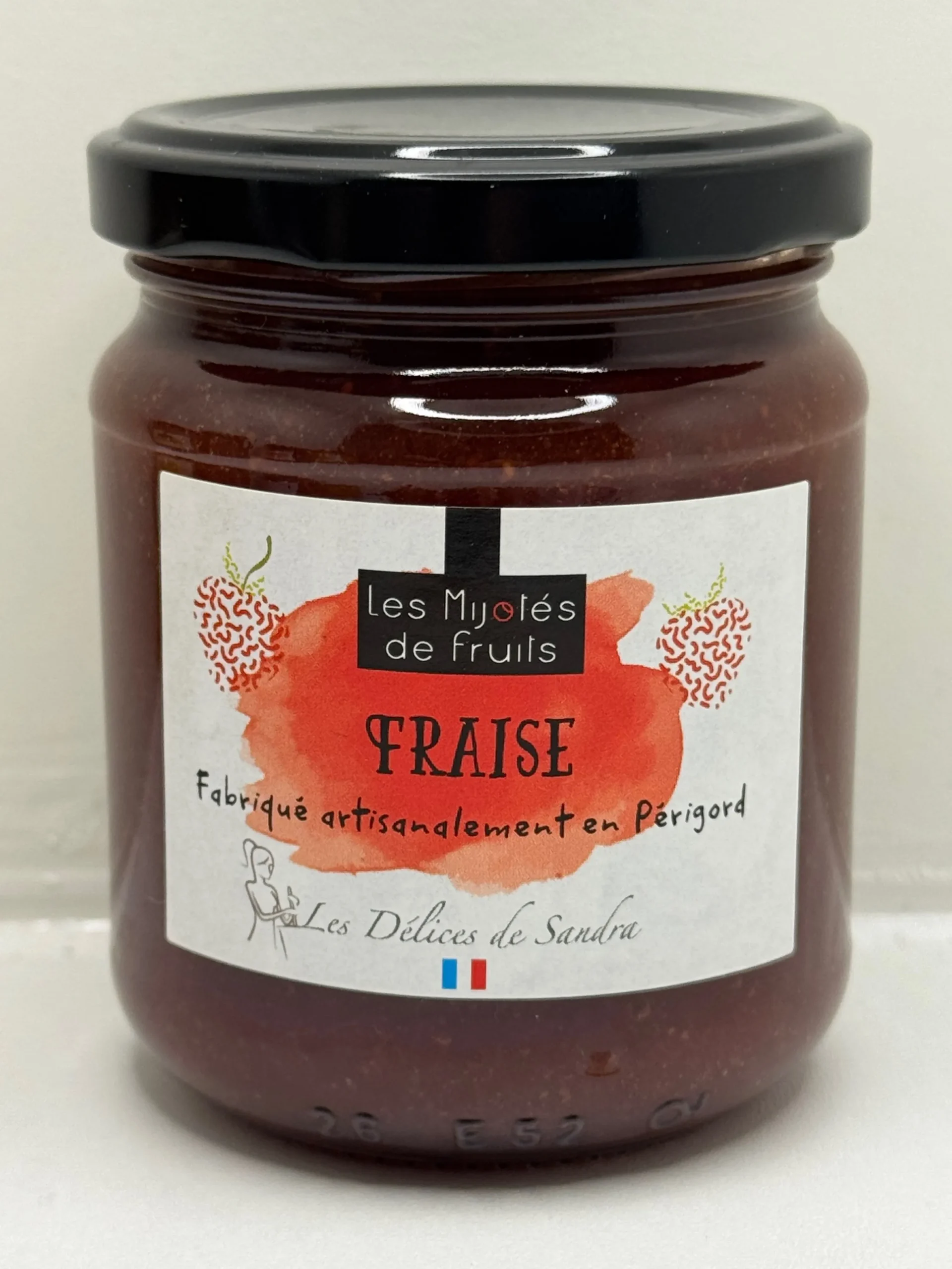MIJOTÉS DE FRUITS FRAISE 250G LES DÉLICES DE SANDRA