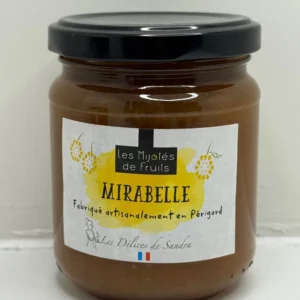 MIJOTÉS DE FRUITS MIRABELLE 250G LES DÉLICES DE SANDRA