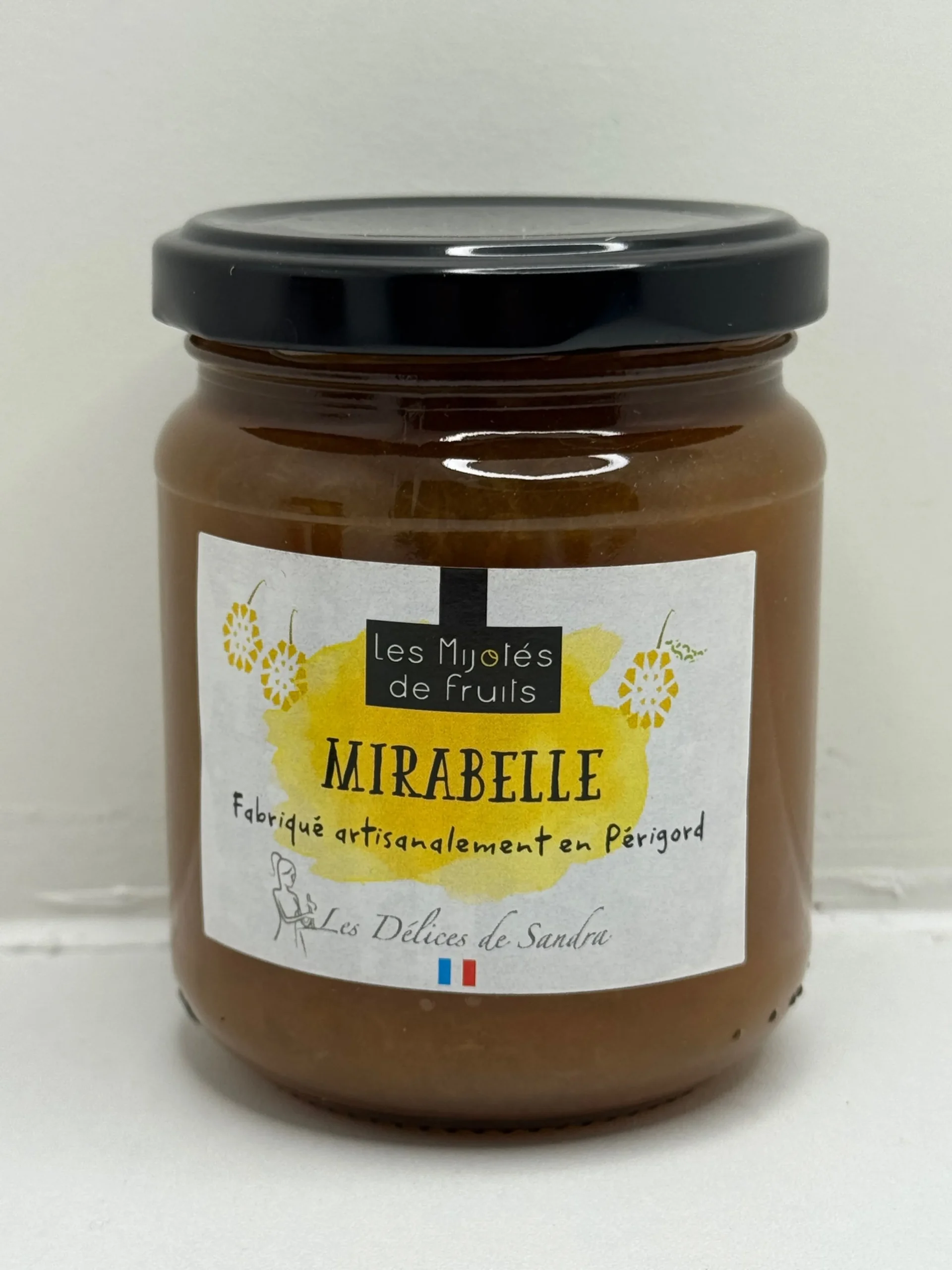 MIJOTÉS DE FRUITS MIRABELLE 250G LES DÉLICES DE SANDRA
