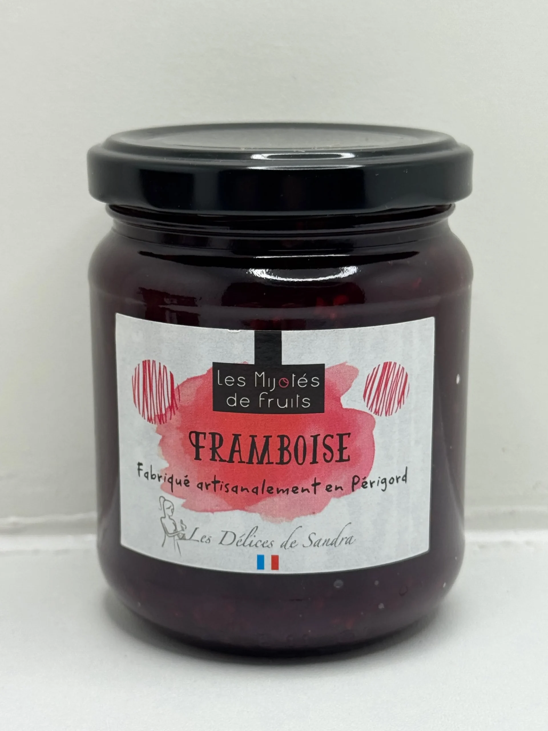 MIJOTÉS DE FRUITS FRAMBOISE 250G LES DÉLICES DE SANDRA