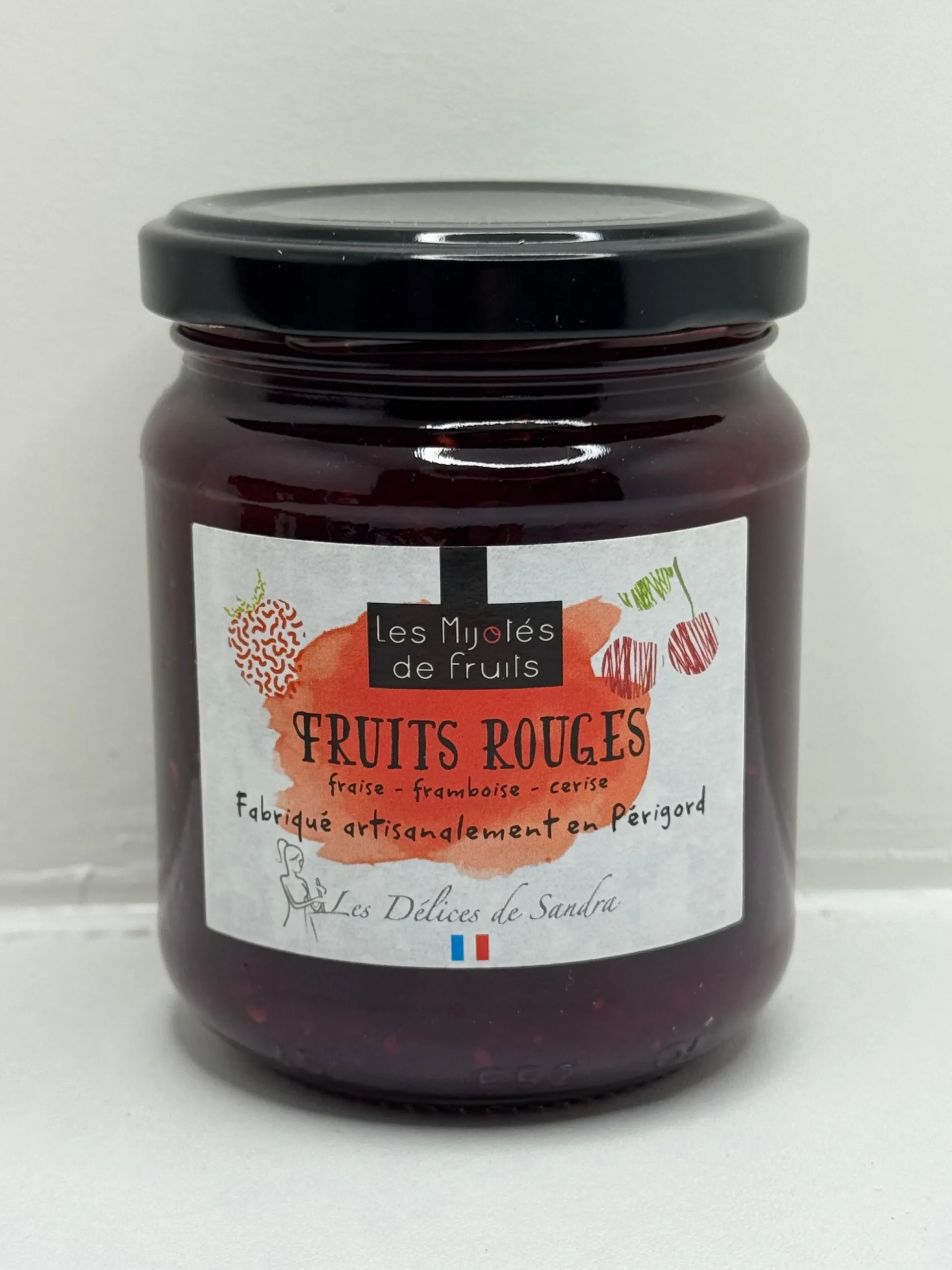 MIJOTÉS DE FRUITS ROUGES 250G LES DÉLICES DE SANDRA
