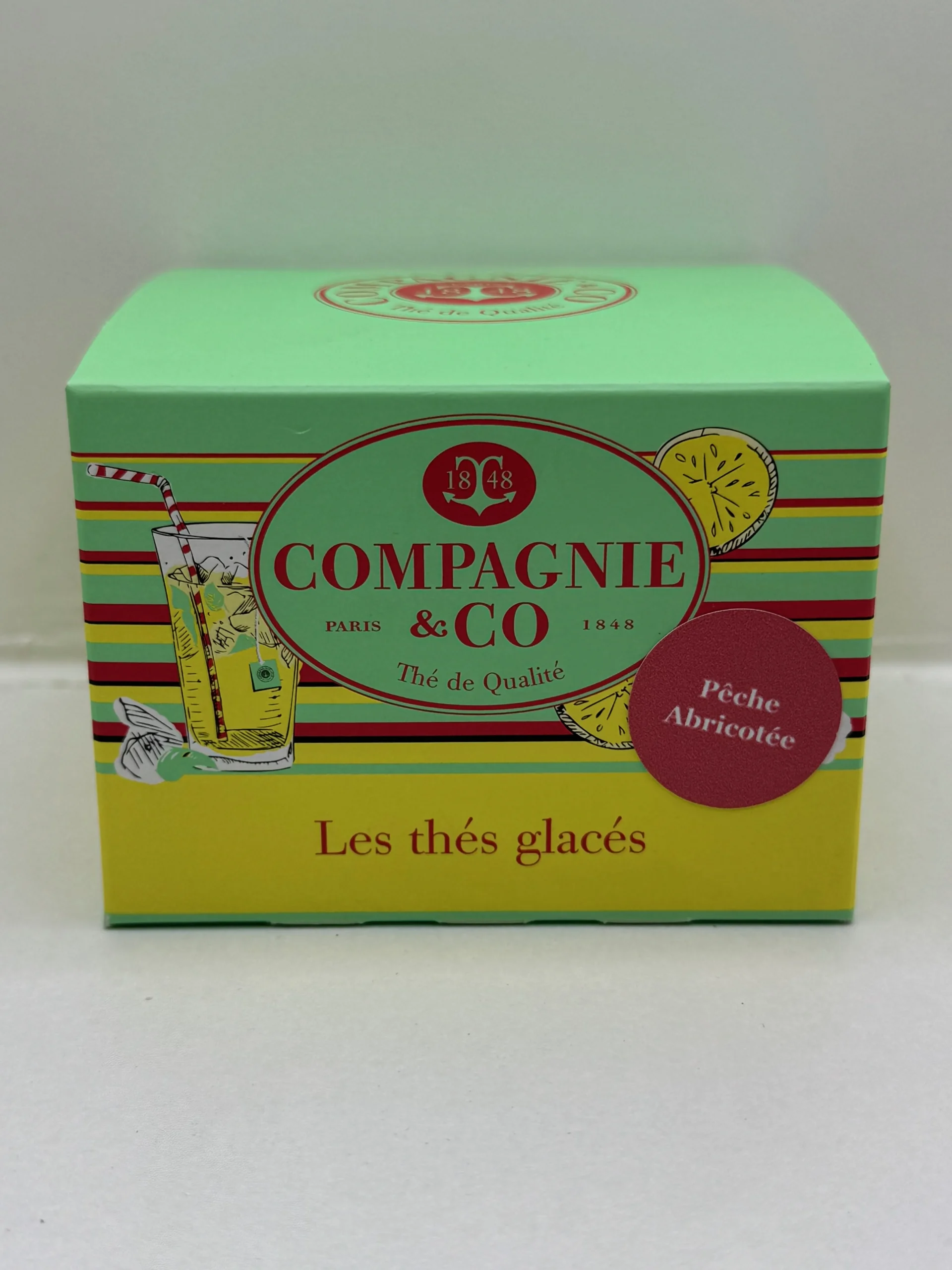 THÉ GLACÉ PÊCHE ABRICOTÉE 6 SACHETS COMPAGNIE COLONIALE