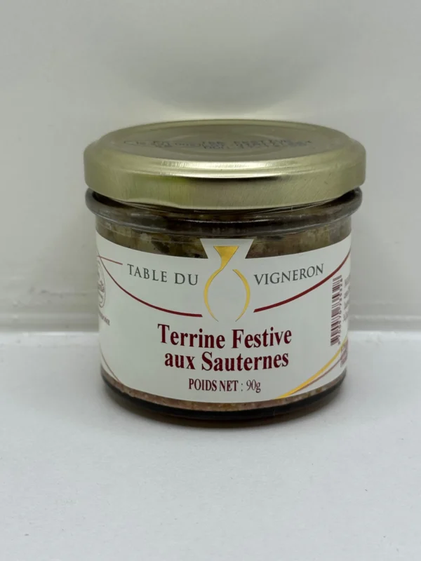 TERRINE FESTIVE AUX SAUTERNES LES SANTOLINES 90G