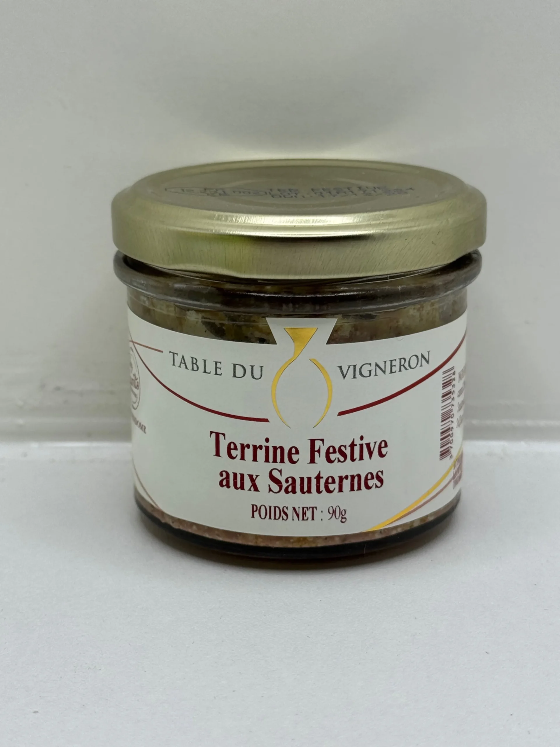 TERRINE FESTIVE AUX SAUTERNES LES SANTOLINES 90G