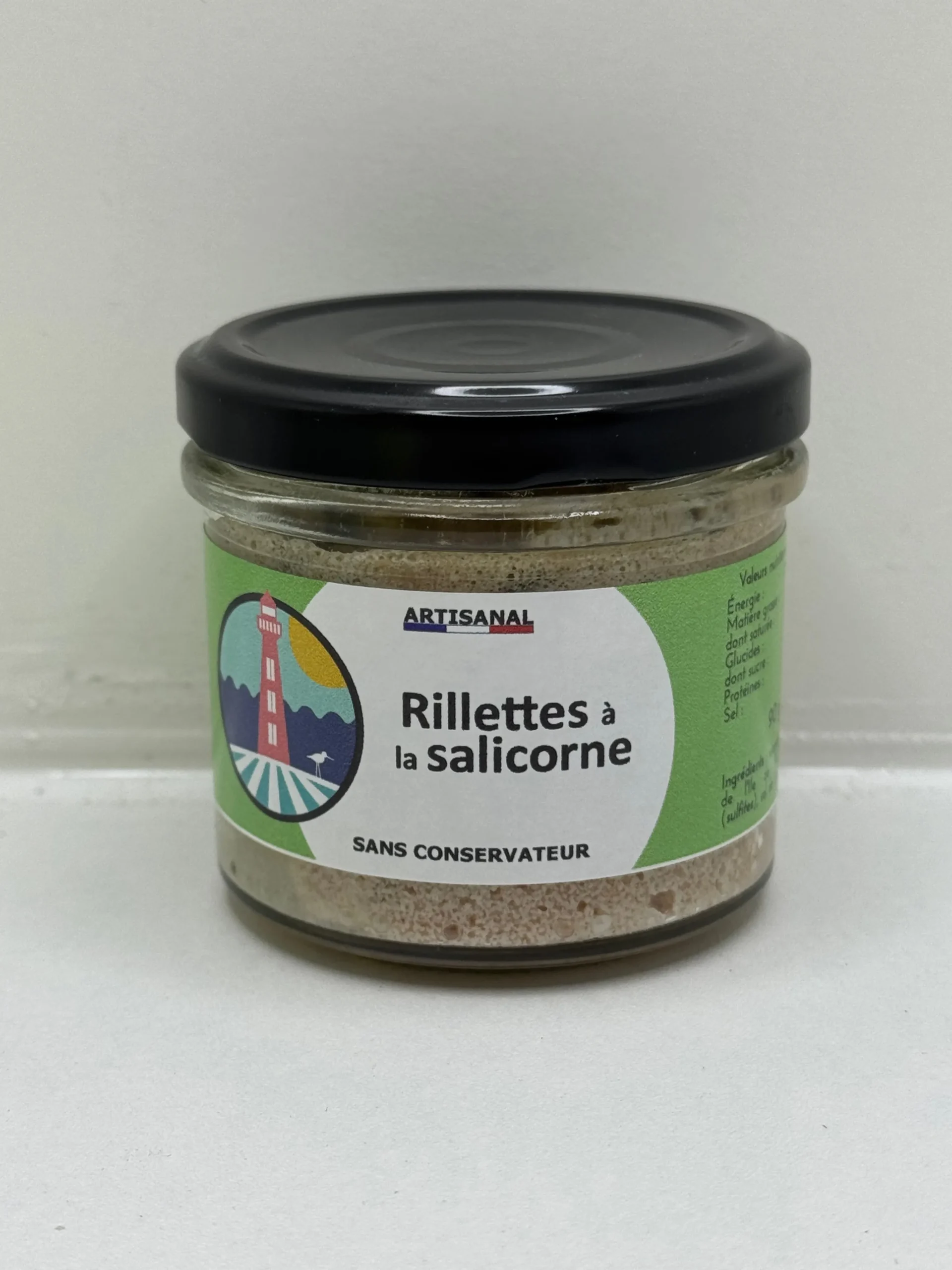 RILLETTES A LA SALICORNE RIVESALINES 90G