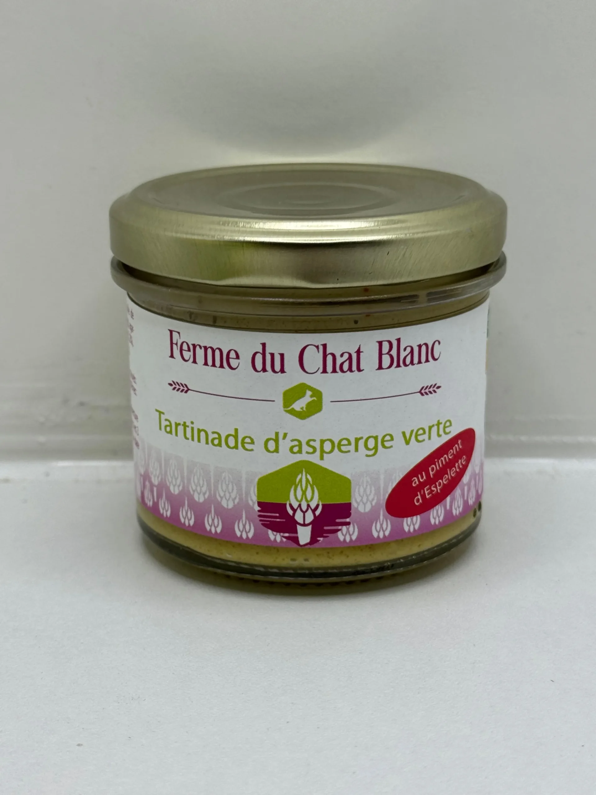 TARTINADE ASPERGES VERTES PIMENT D'ESPELETTE LA FERME DU CHAT 90G