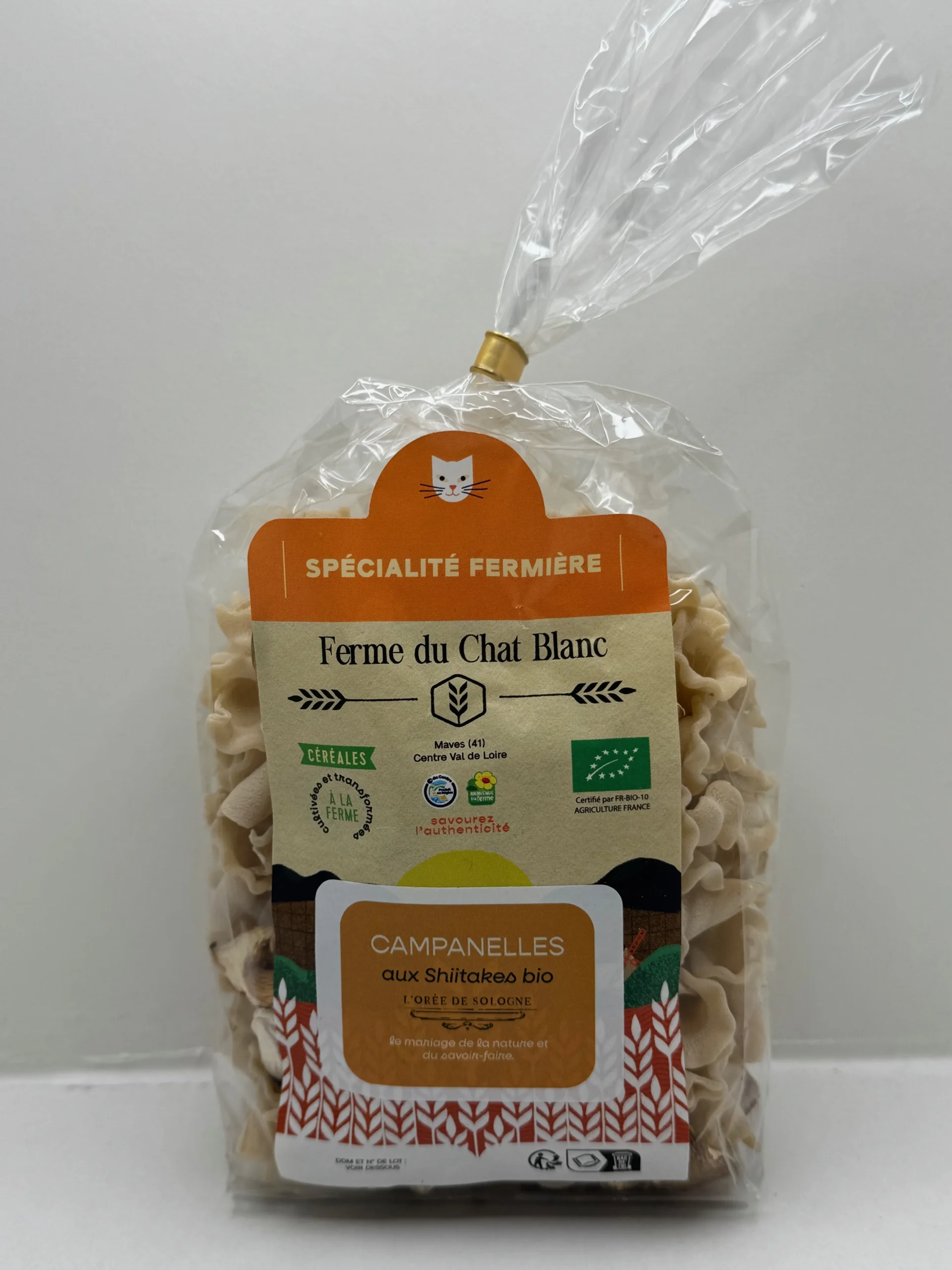CAMPANELLE AU SHITAKE BIO 250G FERME DU CHAT BLANC