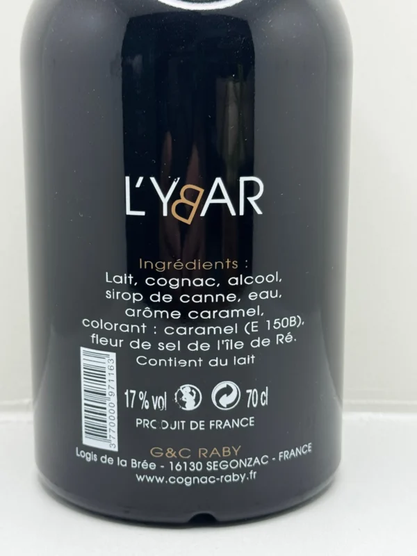 LIQUEUR CRÈME CARAMEL L'YBAR 17% 70CL G&C RABY – Image 2