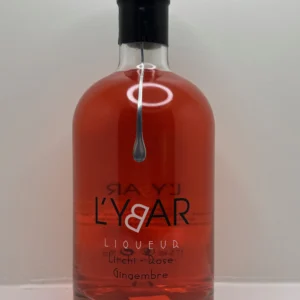 LIQUEUR LITCHI ROSE GINGEMBRE L'YBAR 17% 70CL G&C RABY