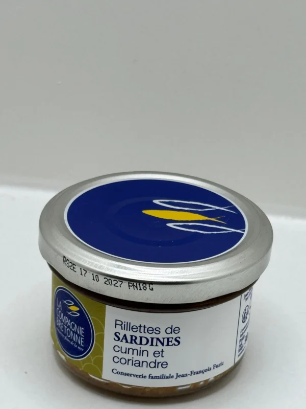 RILLETTE DE SARDINES CUMIN CORIANDRE 90G LA COMPAGNIE BRETONNE