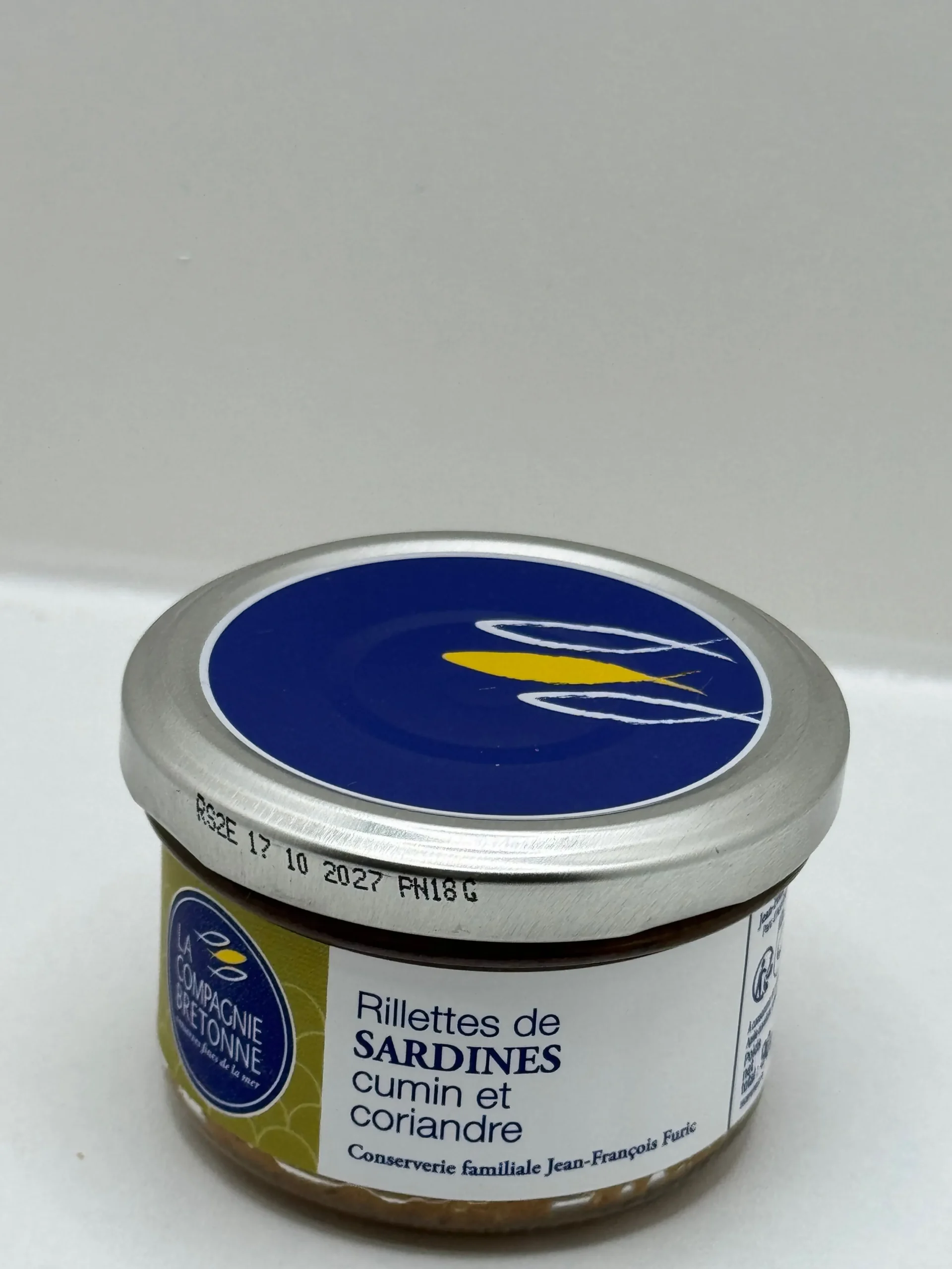 RILLETTE DE SARDINES CUMIN CORIANDRE 90G LA COMPAGNIE BRETONNE