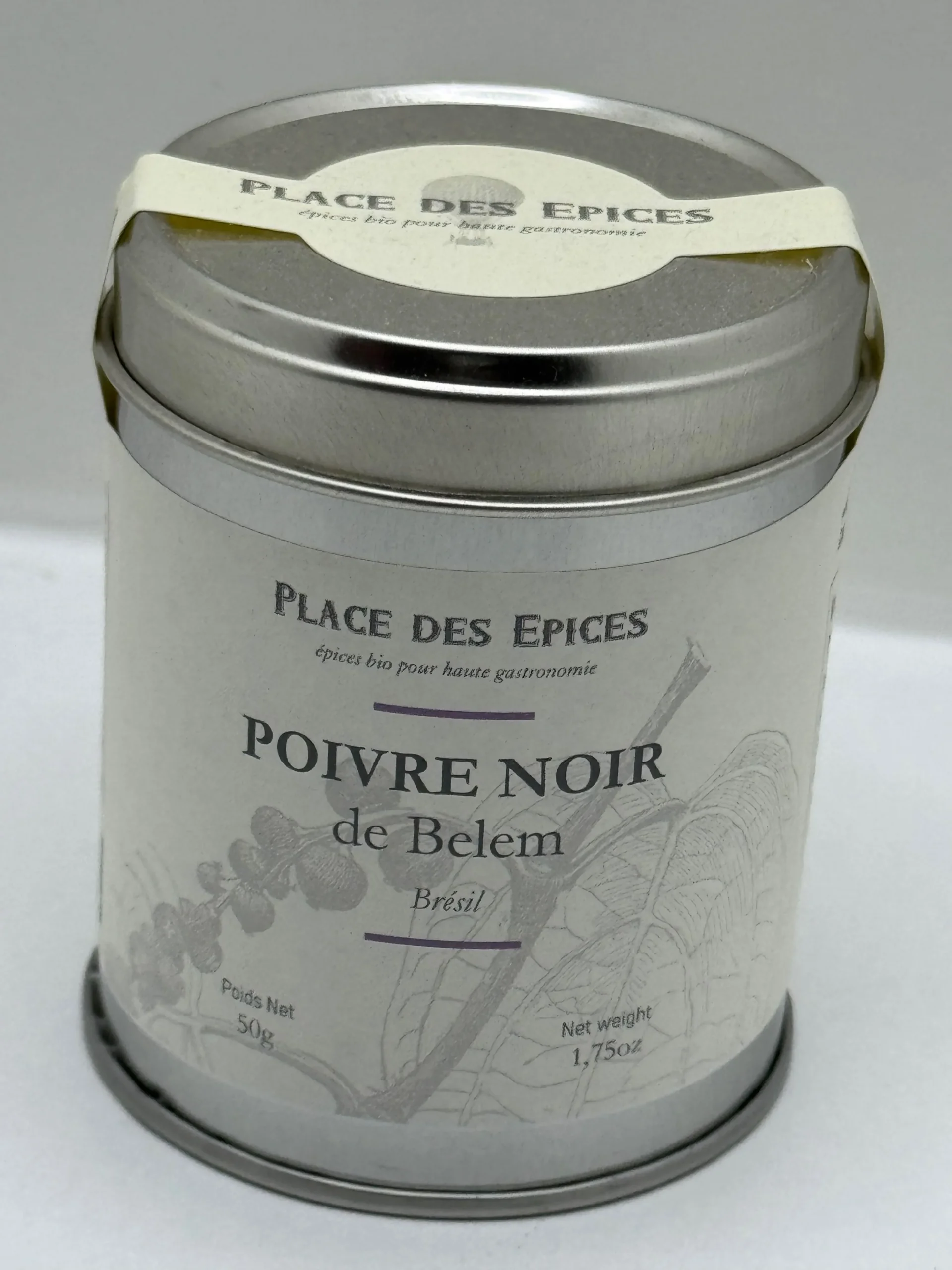 POIVRE NOIR DE BELEM BIO 50G PLACE DES ÉPICES