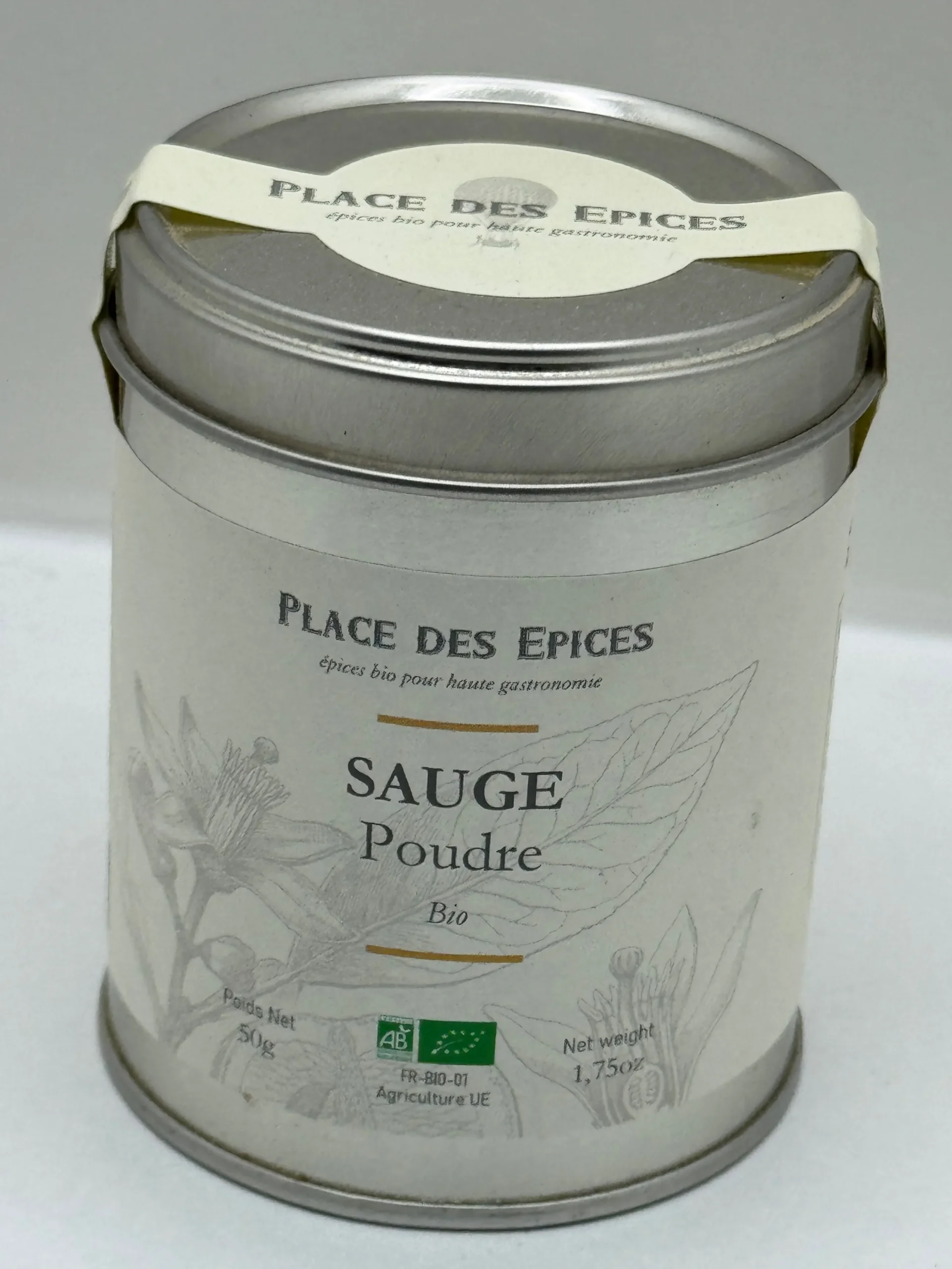 SAUGE POUDRE BIO 50G PLACE DES ÉPICES