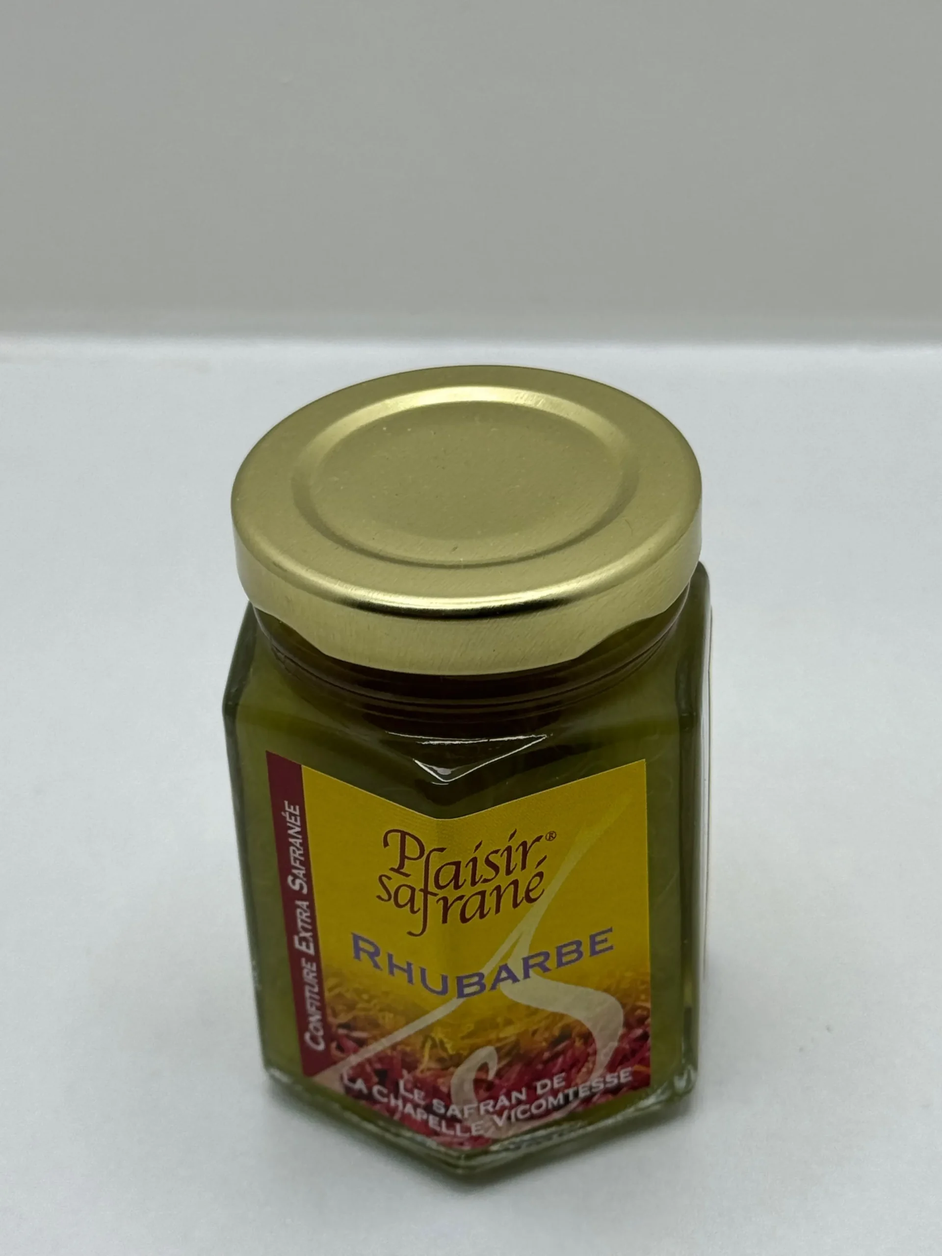 CONFITURE RHUBARBE SAFRANÉ 125G LA CHAPELLE VICOMTESSE