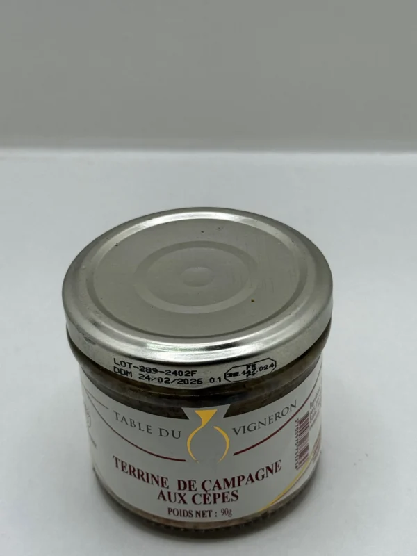TERRINE CAMPAGNE AUX CEPES LES SANTOLINES 90G