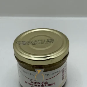 TERRINE OIE AU FOIE GRAS DE CANARD LES SANTOLINES 90G