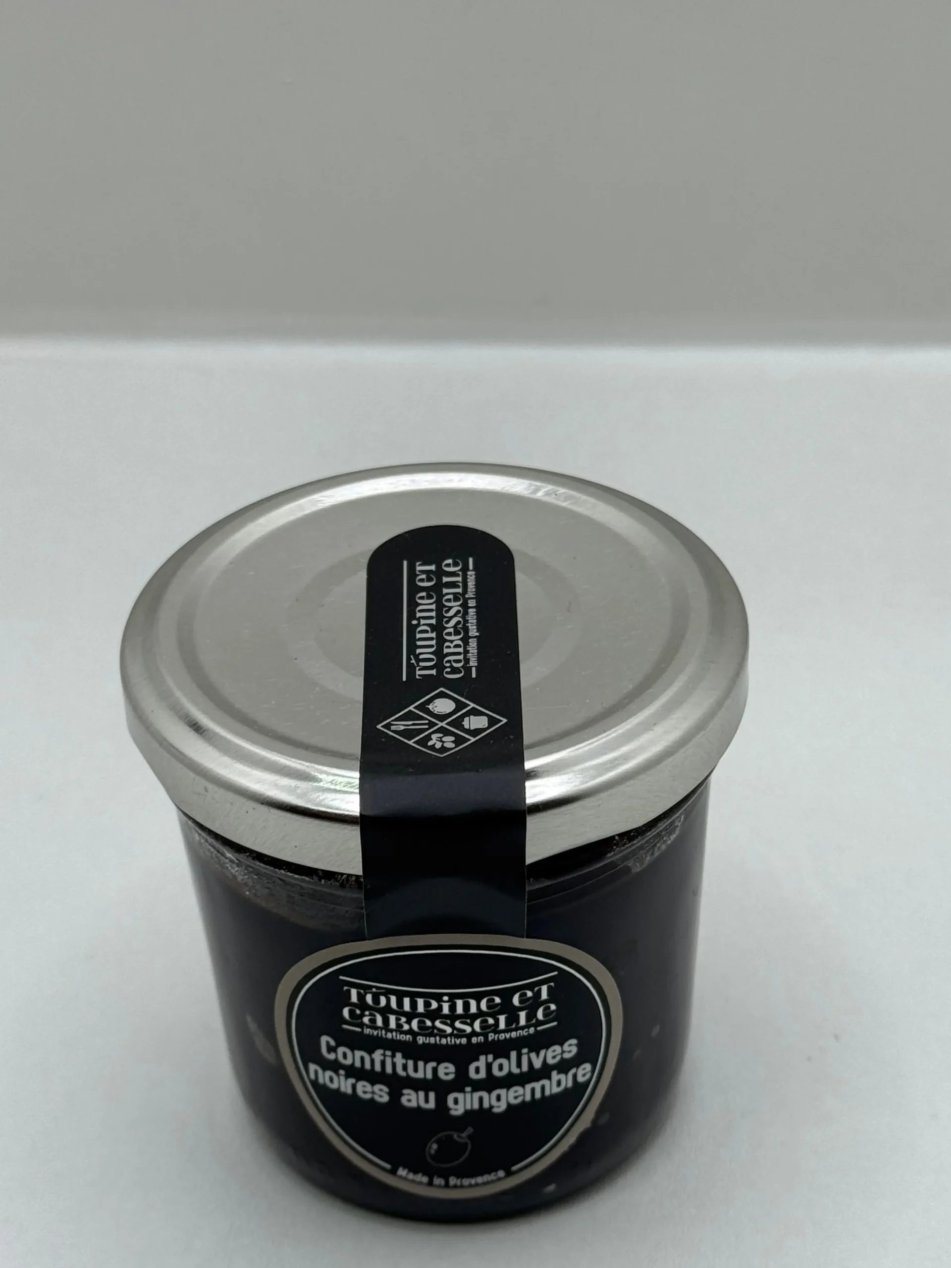 CONFITURE OLIVES NOIRES GINGEMBRE 90G TOUPINE ET CABESSELLE