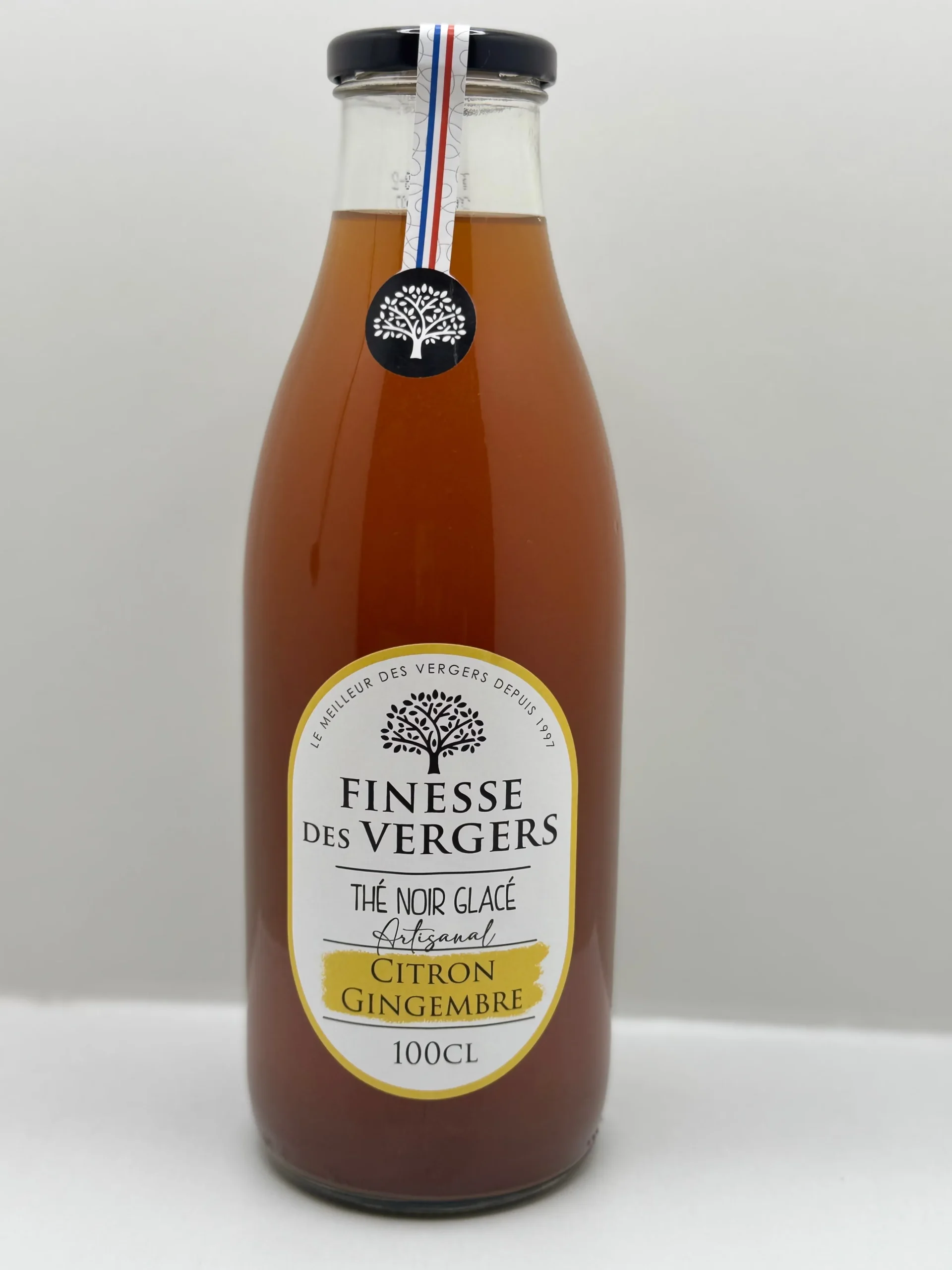 INFUSION GLACÉE THÉ NOIR CITRON/GINGEMBRE 1L FINESSE DES VERGERS