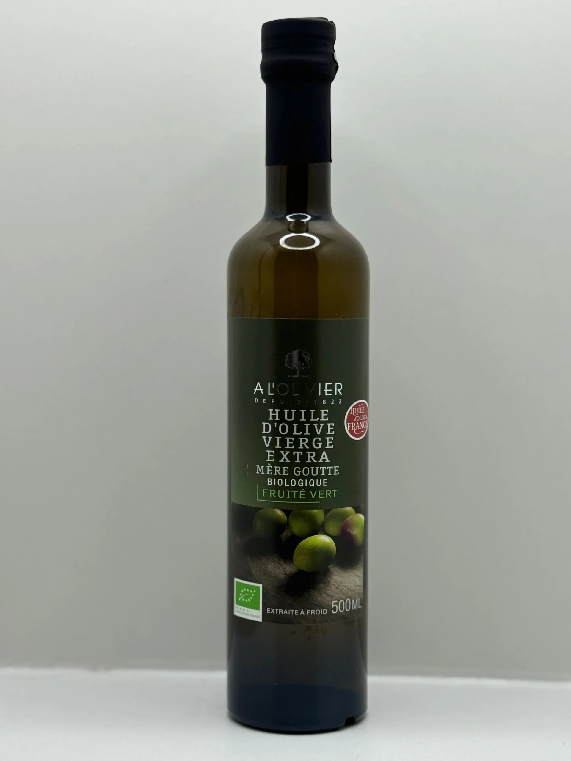 HUILE D'OLIVE AOP FRUITÉ VERTE 500ML A L'OLIVIER