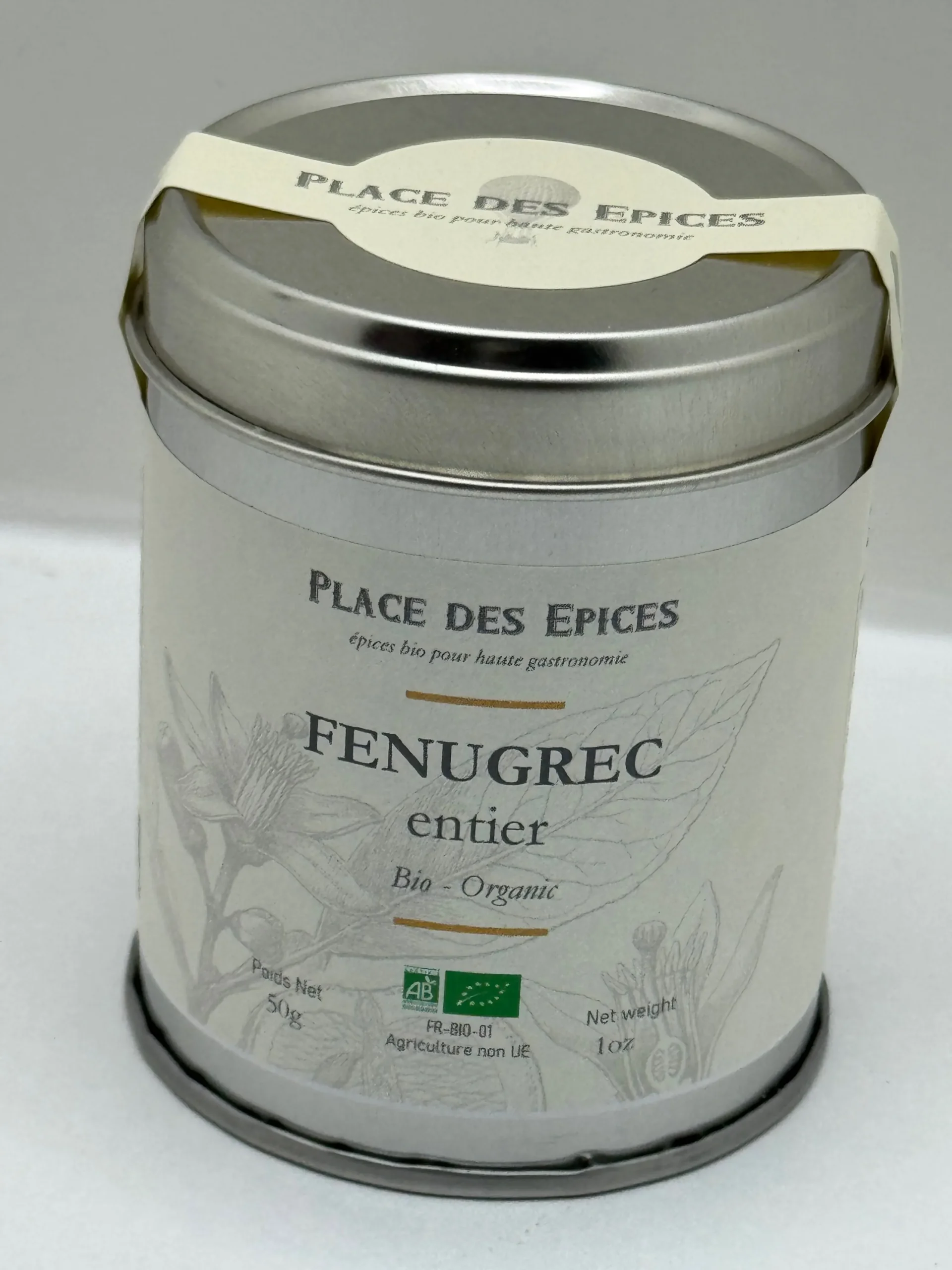 FENUGREC ENTIER BIO 50G PLACE DES ÉPICES
