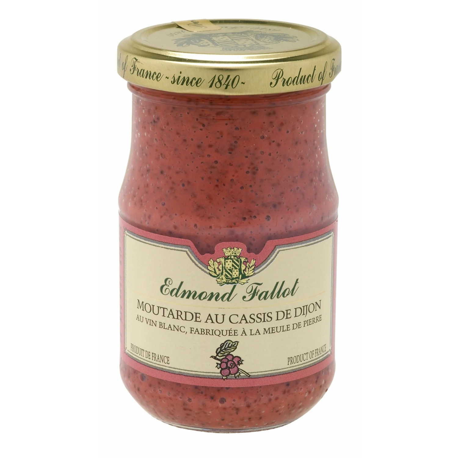MOUTARDE AU CASSIS 205g EDMOND FALLOT